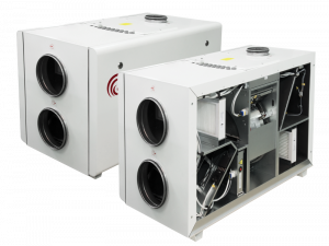 Компактные приточно-вытяжные установки с роторным рекуператором RIRS 400 HW EKO 3.0
